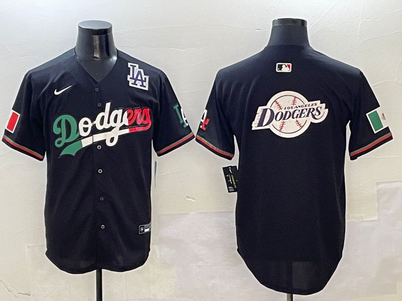 Men Los Angeles Dodgers Blank Black Mexico Second generation Nike 2025 MLB Jersey style 29->los angeles dodgers->MLB Jersey